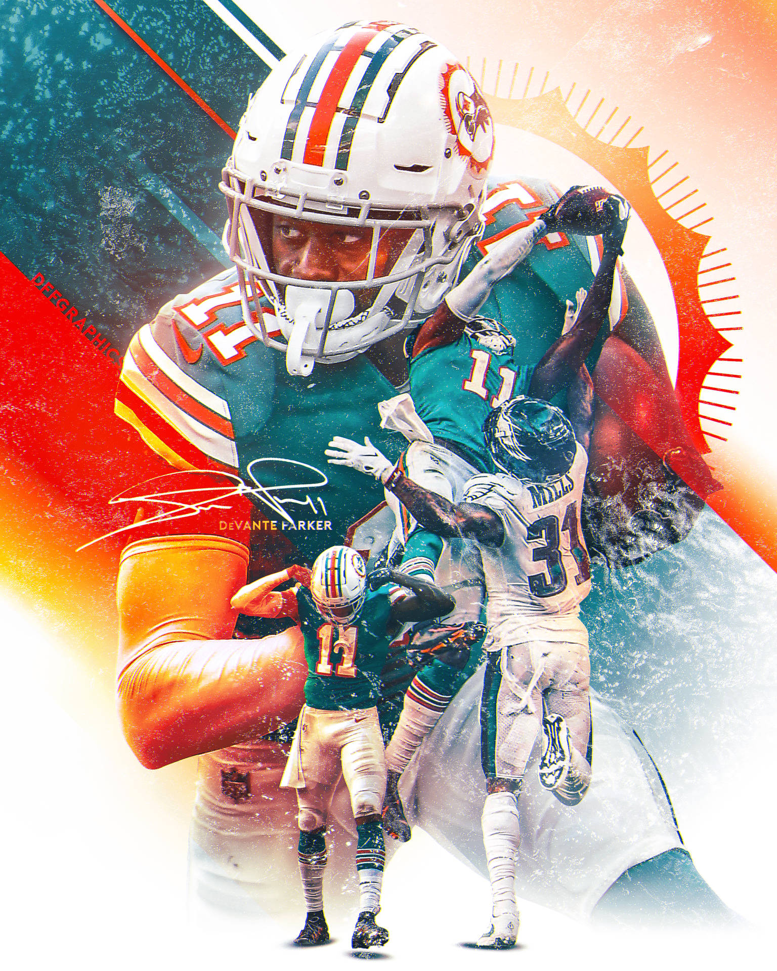 Miami Dolphins Fans, Get Ready For The Big Game With This Fun Iphone Background