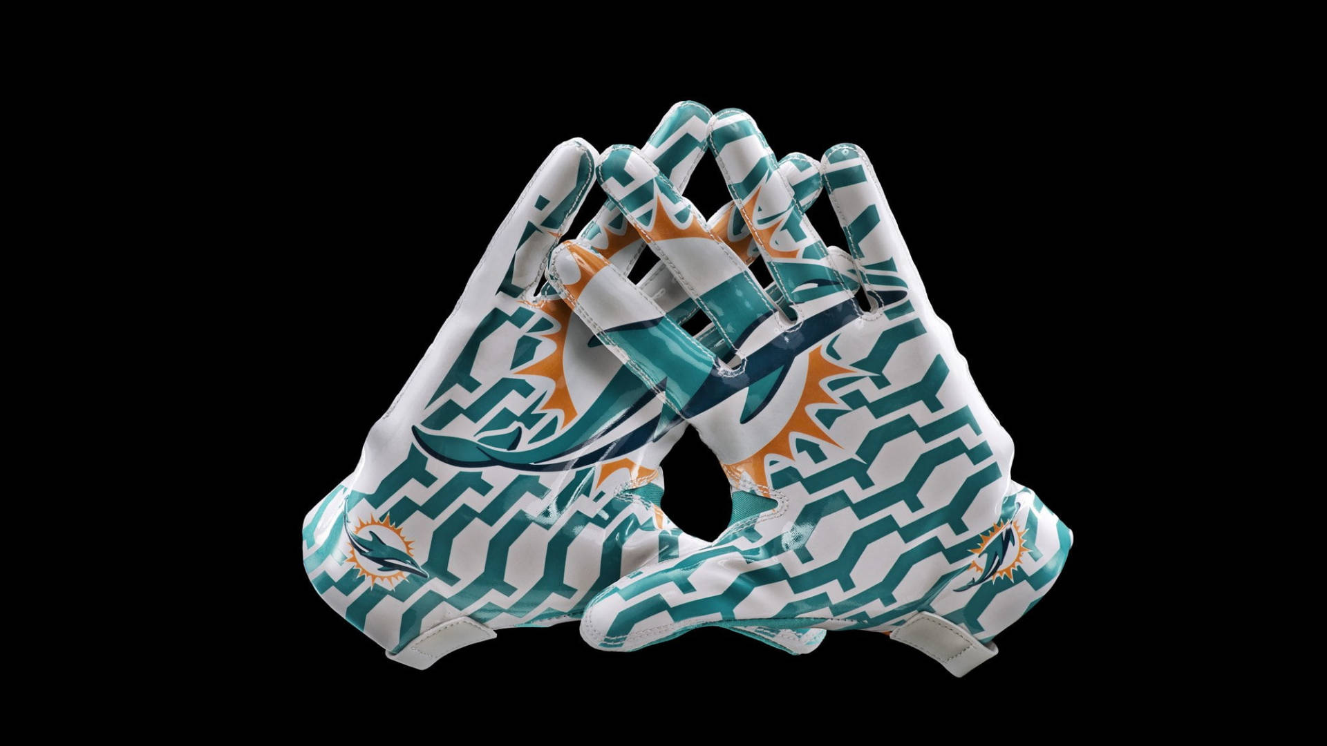 Miami Dolphins Gloves Background
