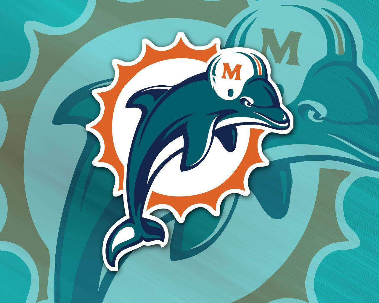 Miami Dolphins Nfl Team Logo Background