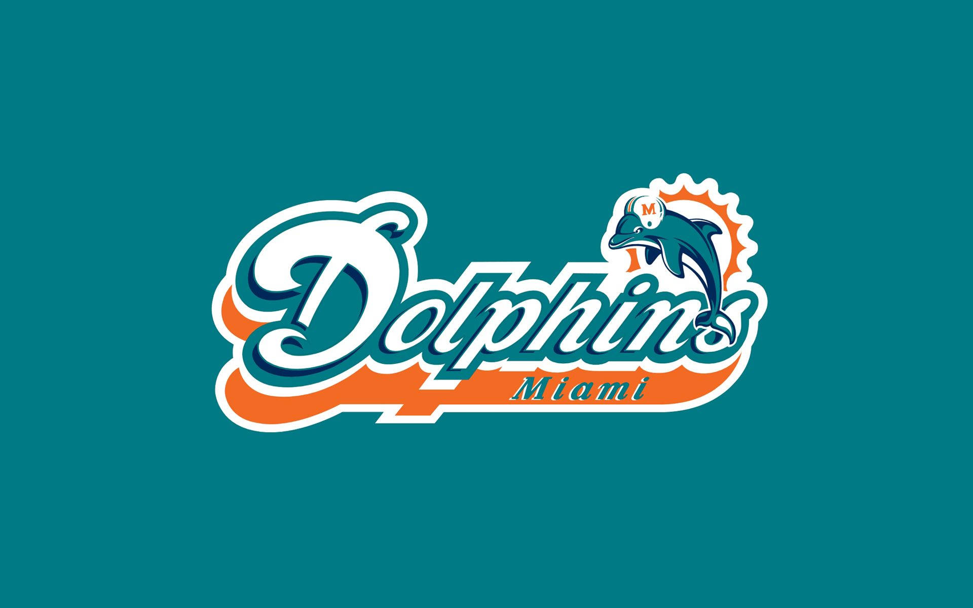 Miami Dolphins Word Art Background