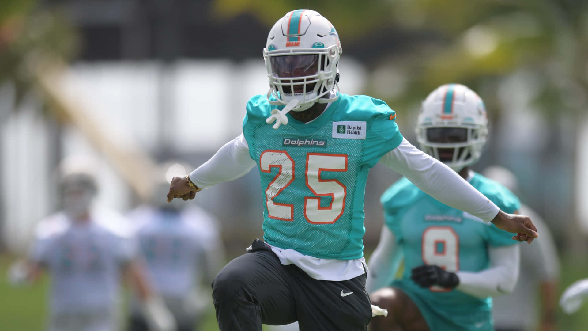 Miami Dolphins Xavien Howard Football Background