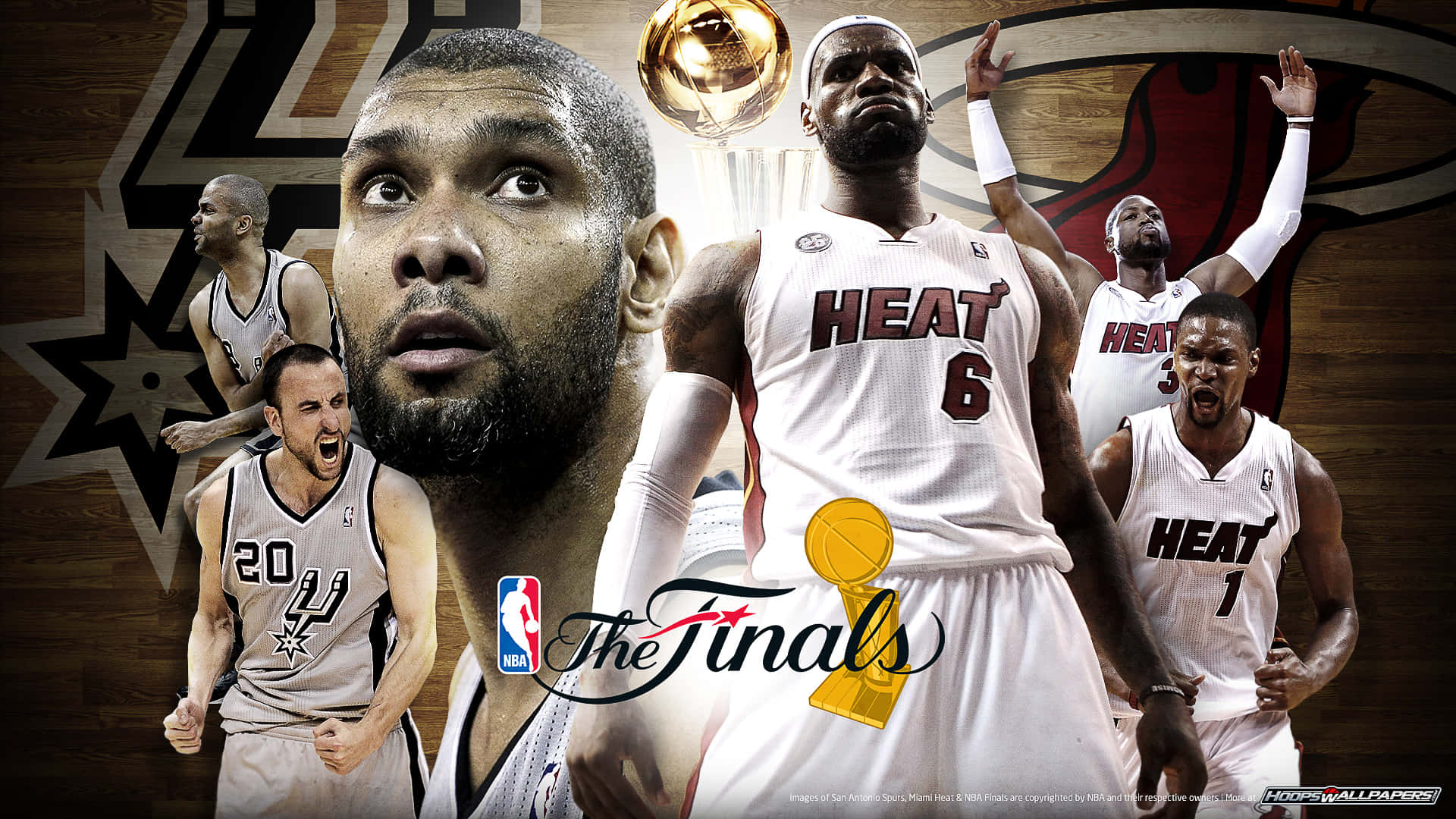 Miami Heat Chris Bosh For 2013 Nba Finals Background