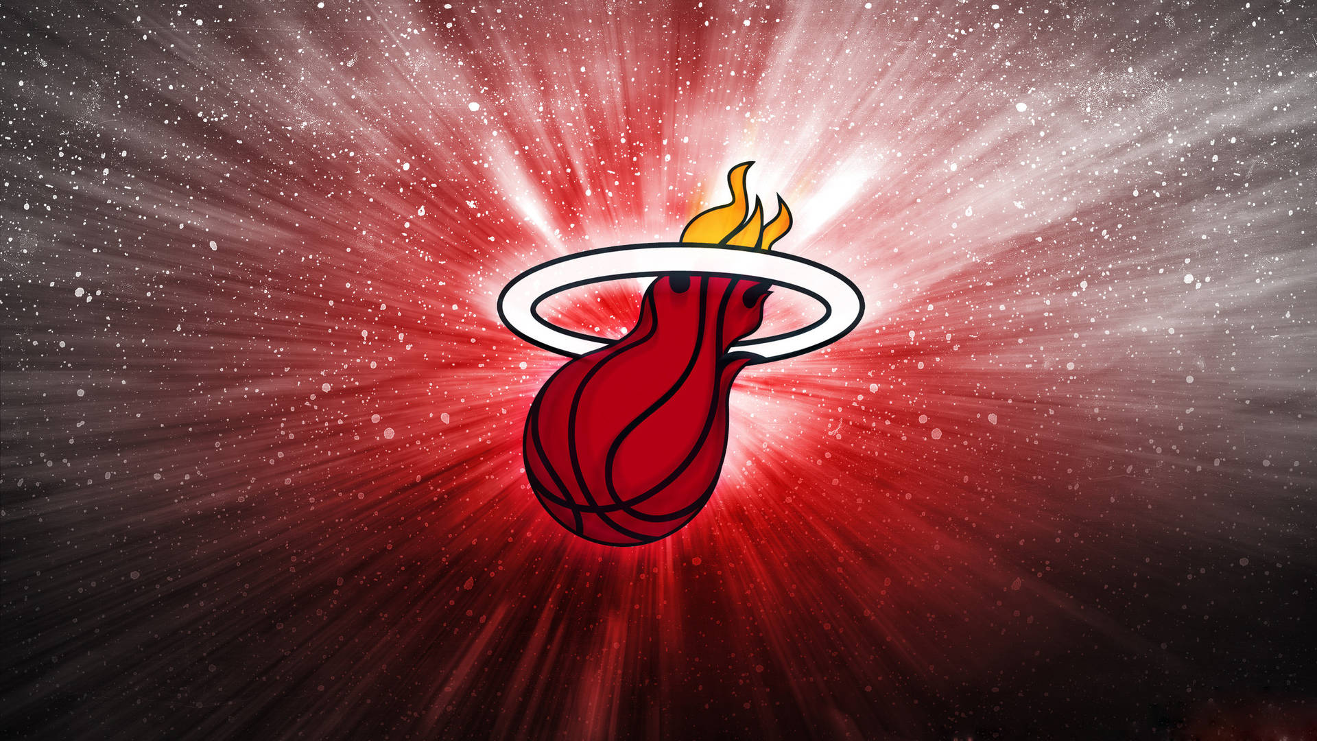 Miami Heat Cosmic Logo Background