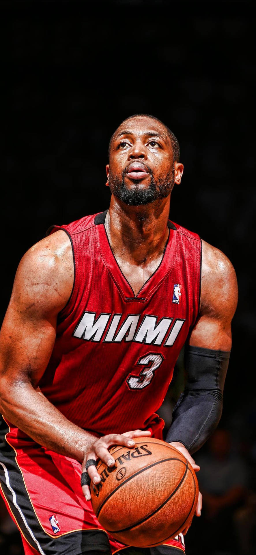 Miami Heat Dwyane Wade Three Point Shot Background