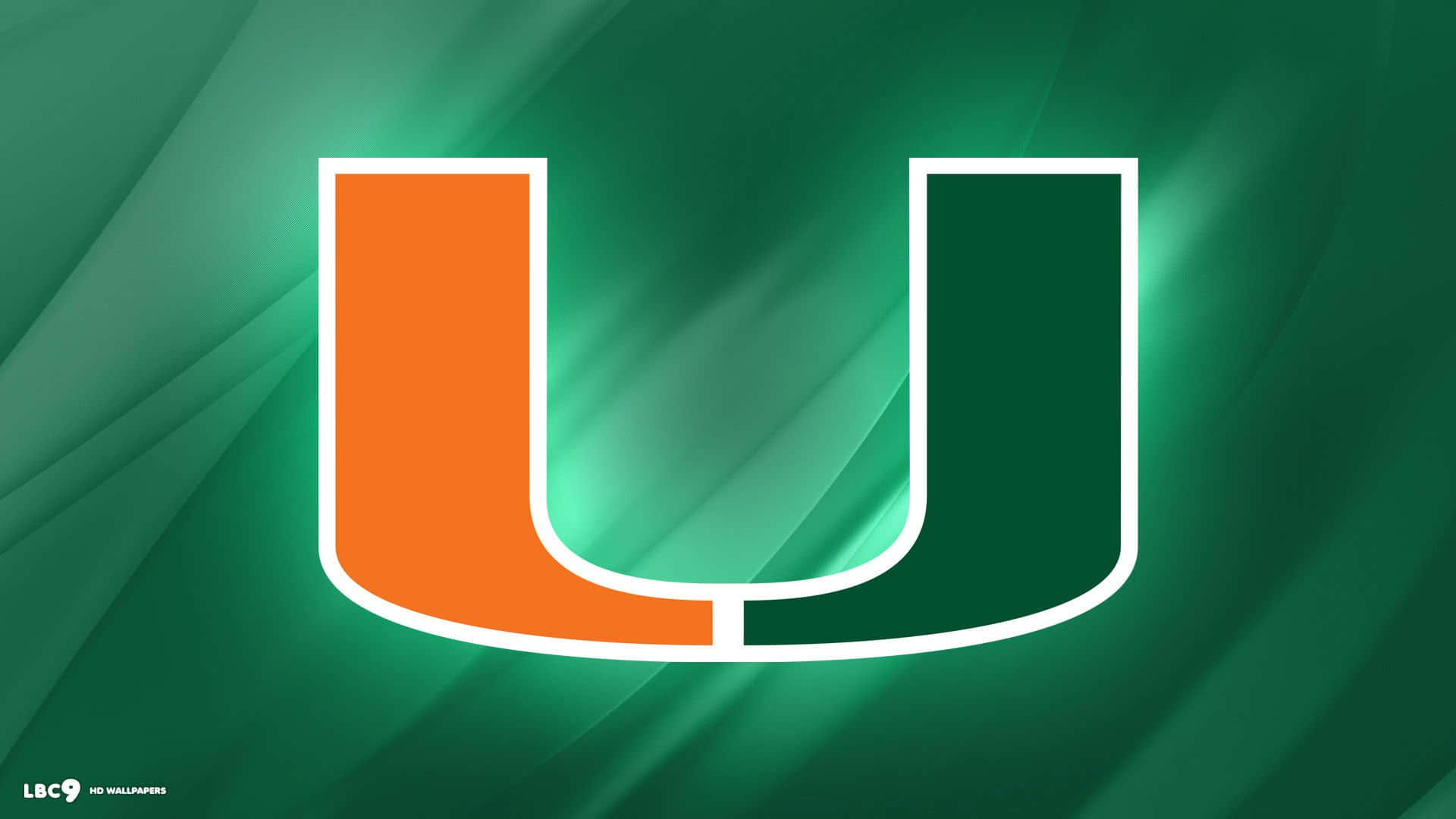 Miami Hurricanes Glowing Logo Background