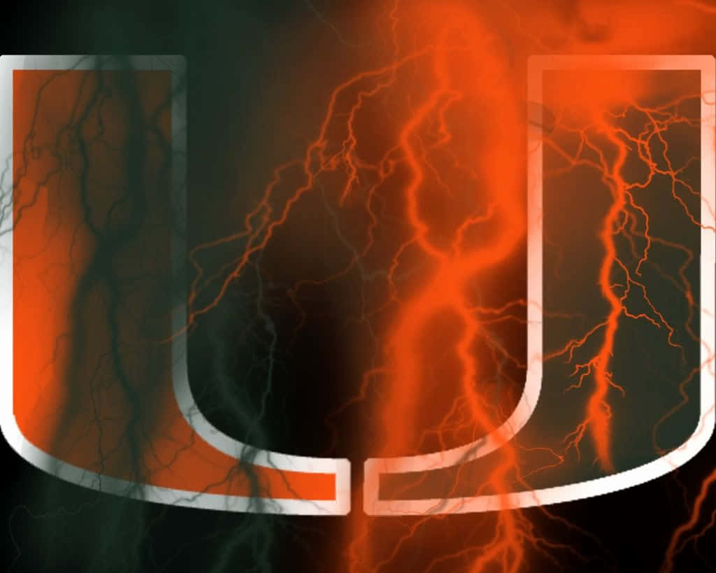 Miami Hurricanes Shout Out With Pride Background