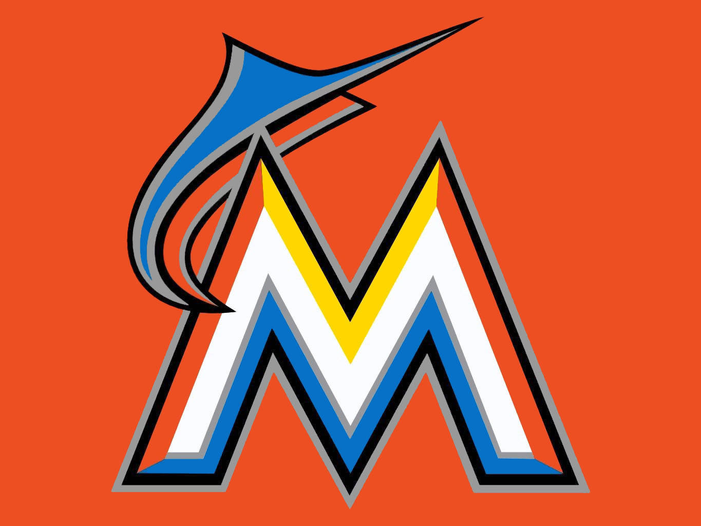 Miami Marlins 2017 Logo Background