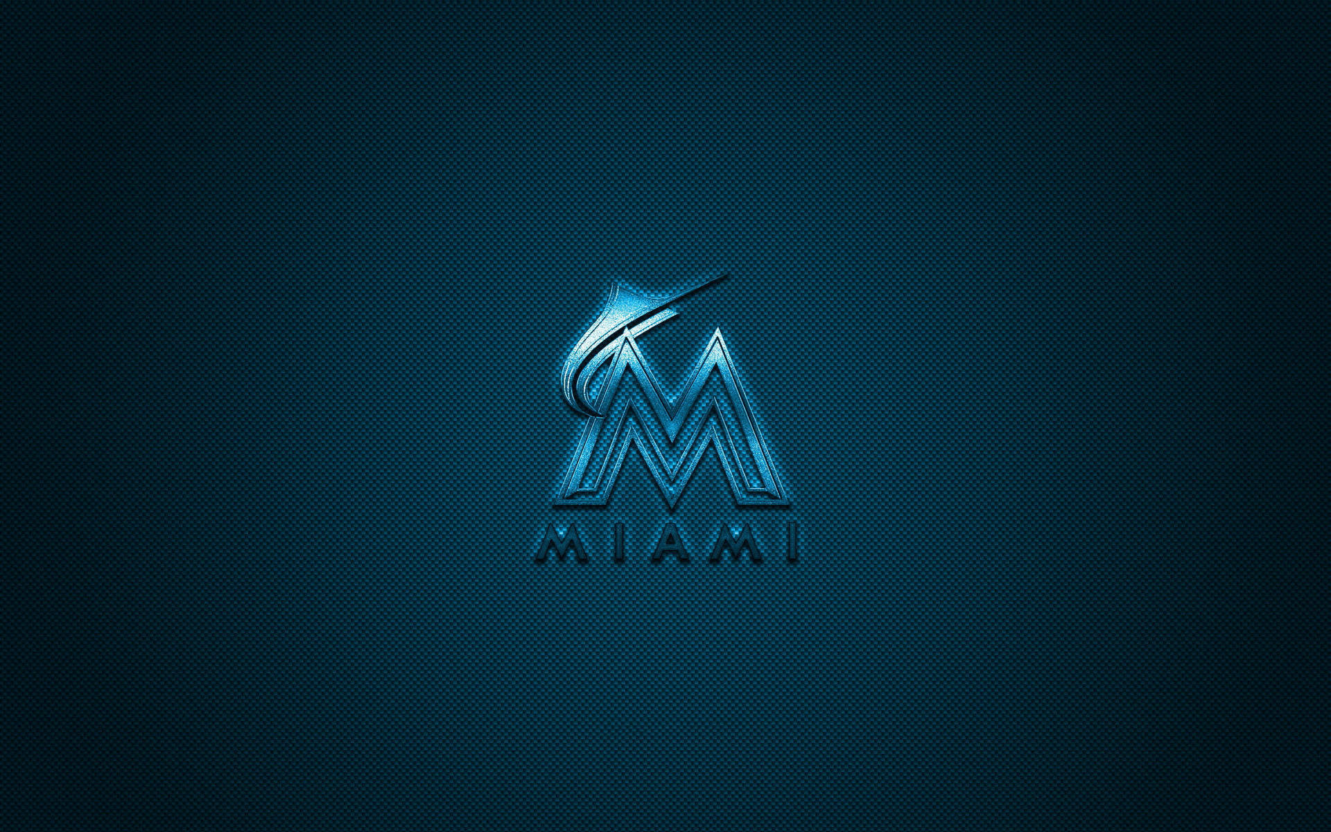 Miami Marlins Carbon Fiber Background Background