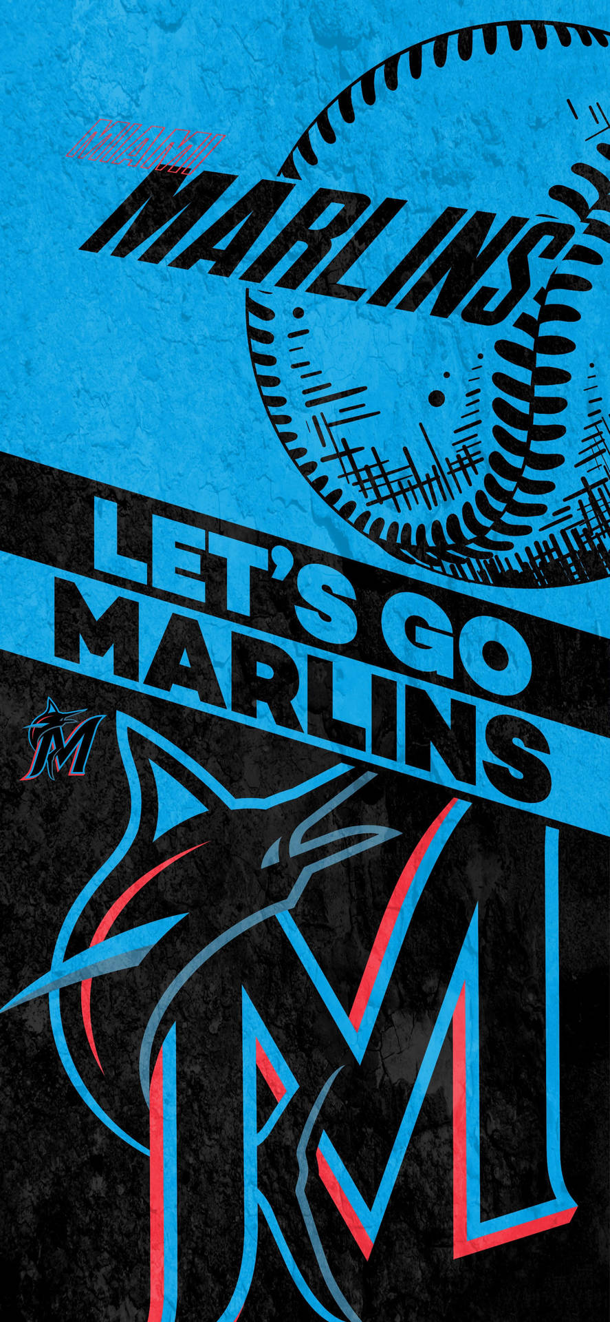Miami Marlins Logos Background