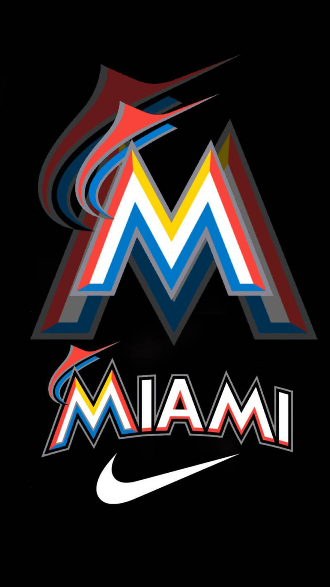 Miami Marlins Nike Logo Background
