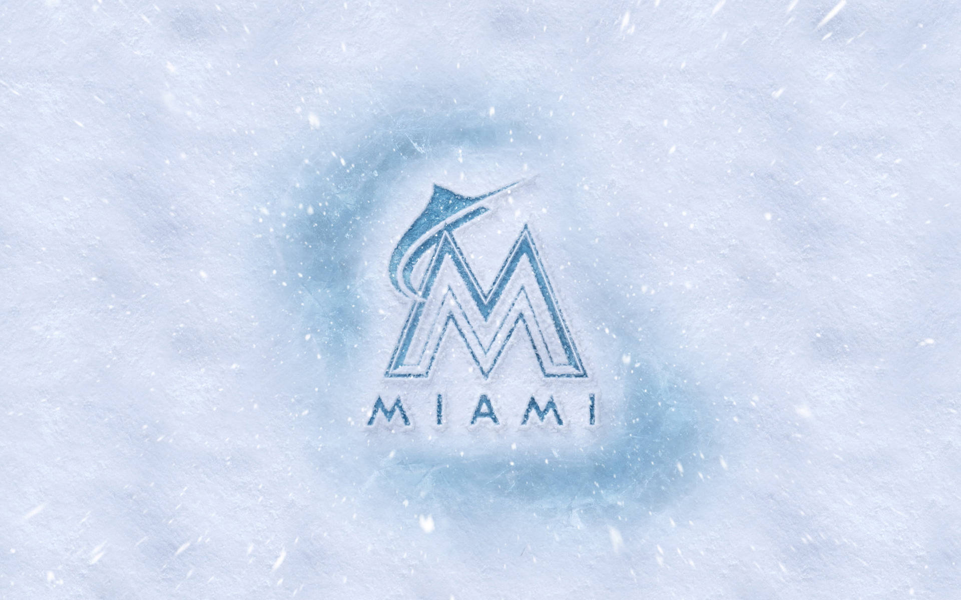 Miami Marlins Winter Design Background