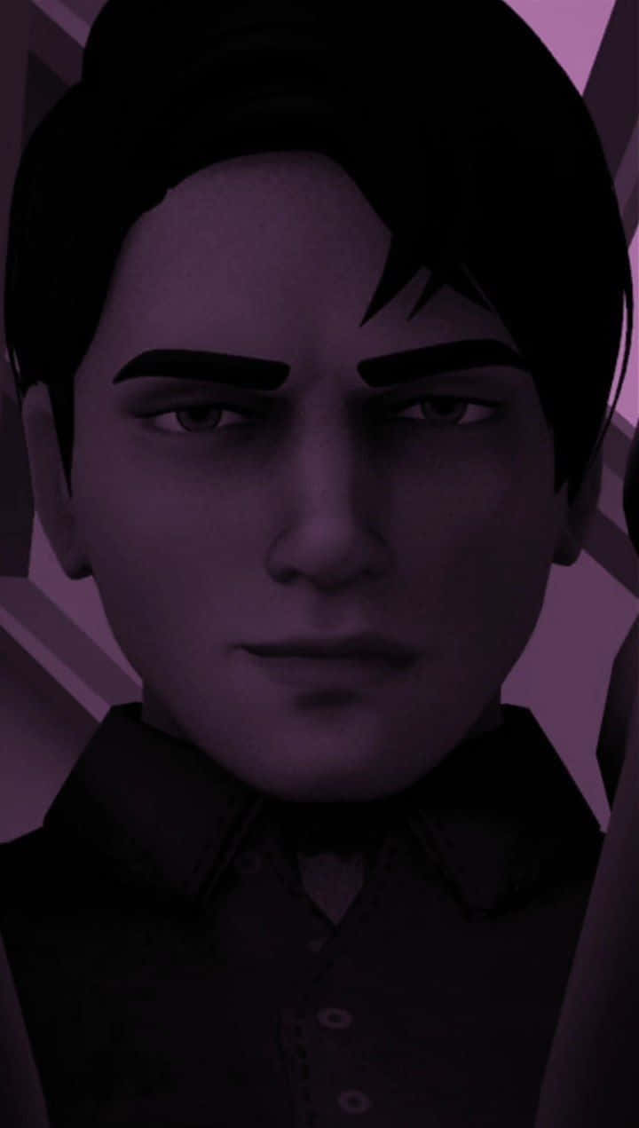 Michael Afton Purple Tint Portrait Background
