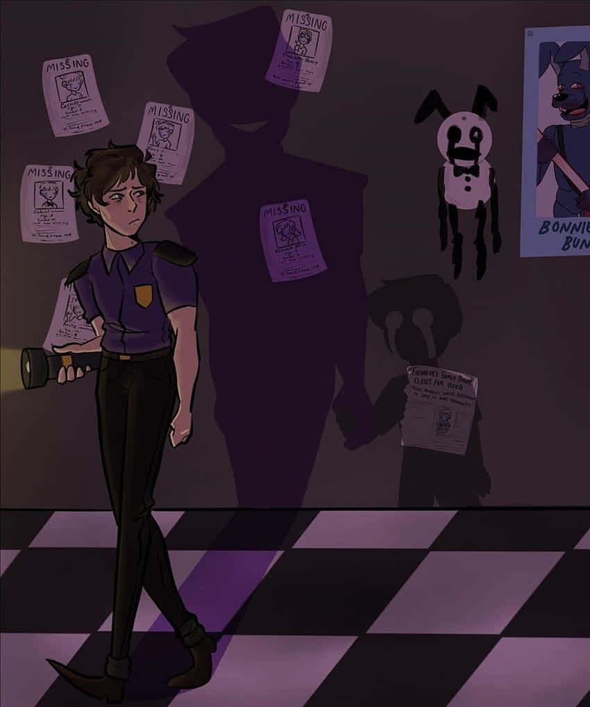 Michael Aftonand F N A F Shadowy Figures Background