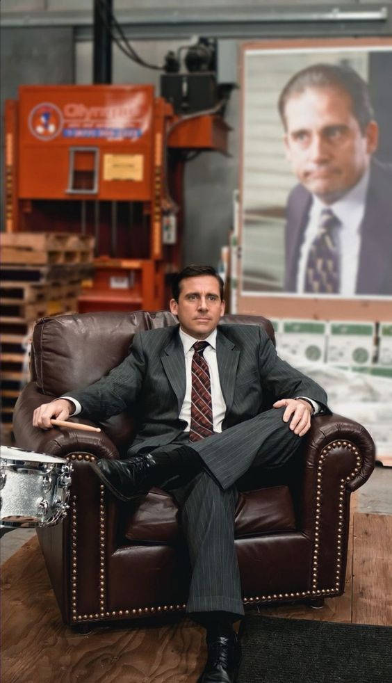Michael Armchair The Office Iphone Background
