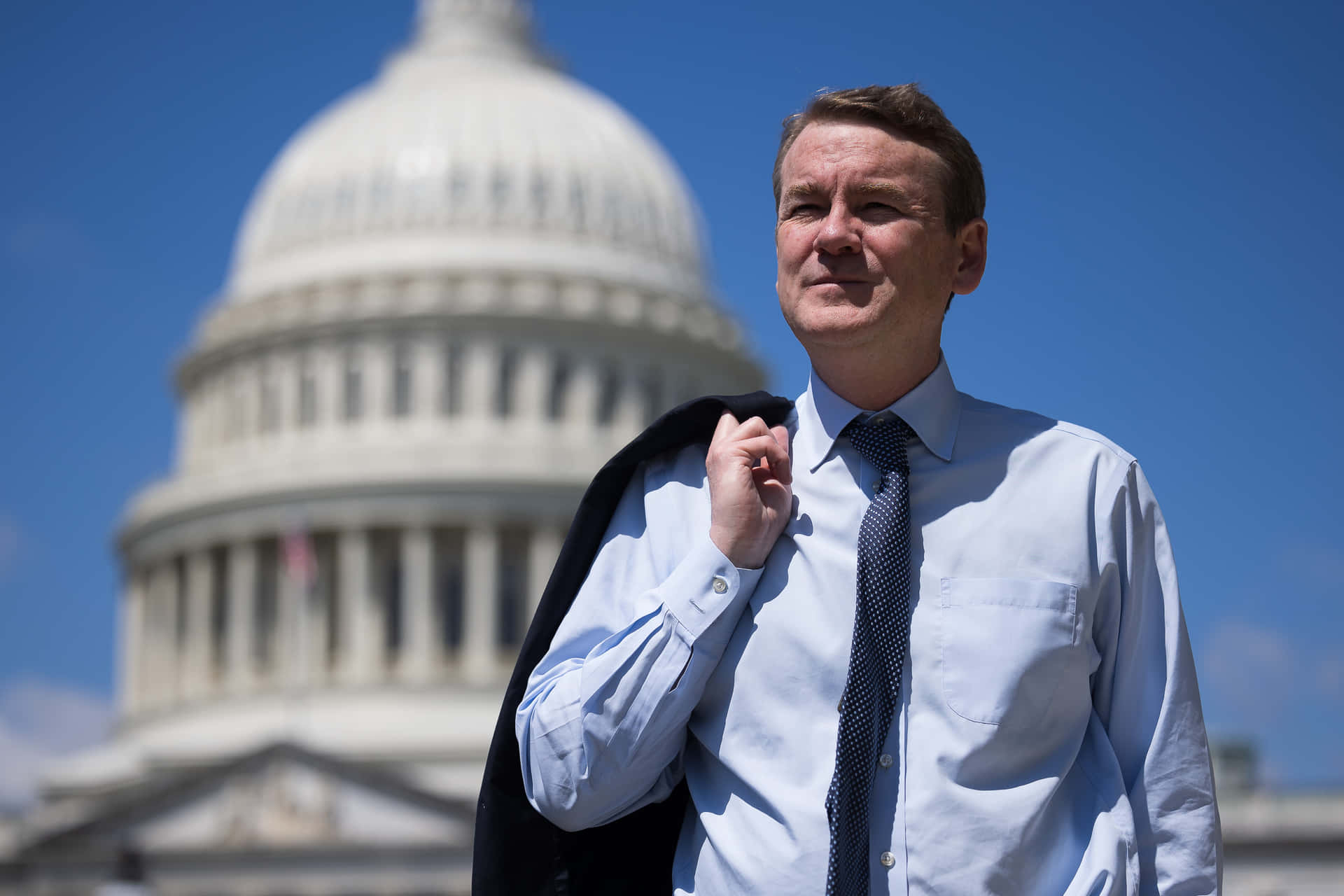 Michael Bennet On Capitol Hill Background