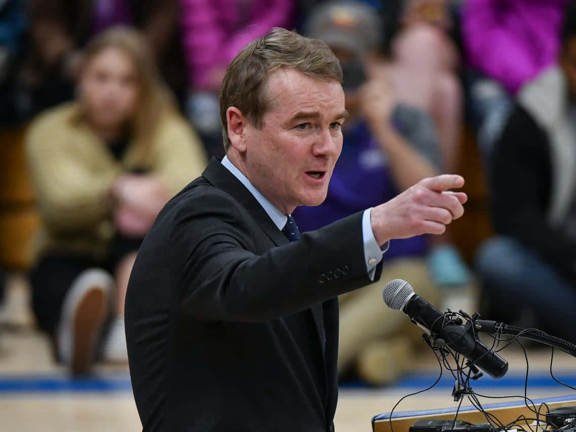 Michael Bennet Pointing His Finger Background