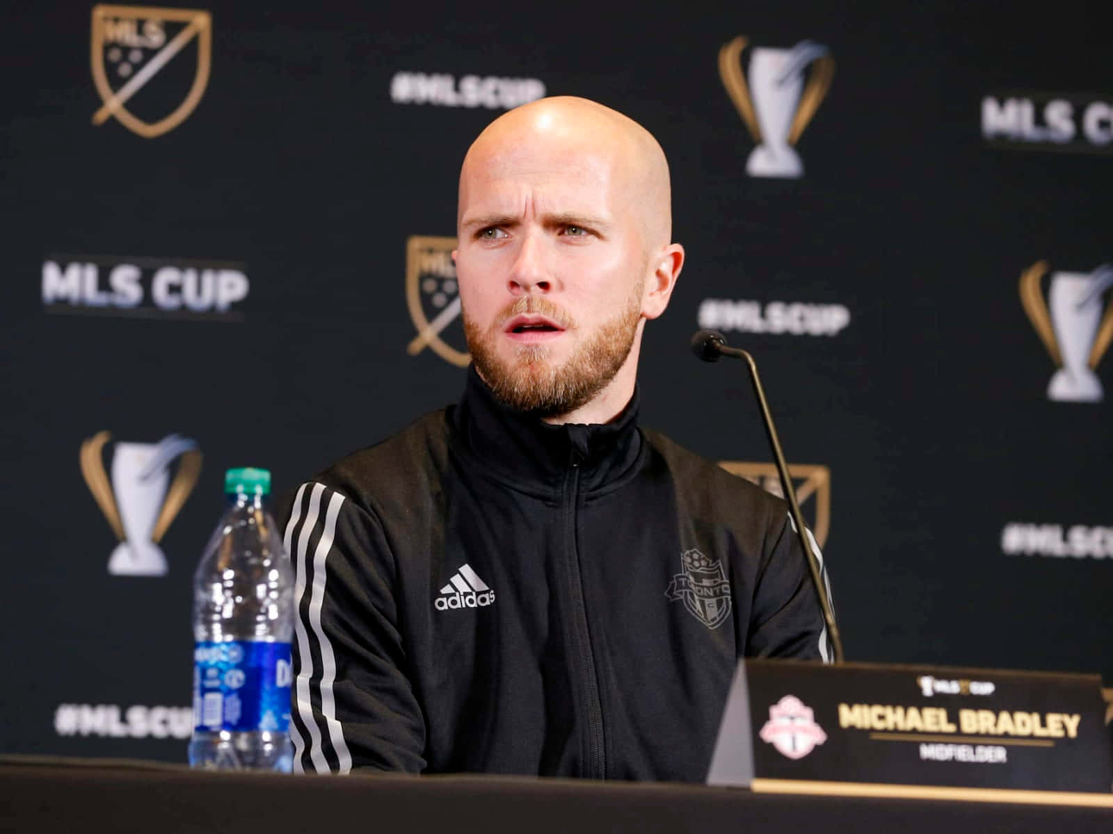 Michael Bradley At Media Conference Background