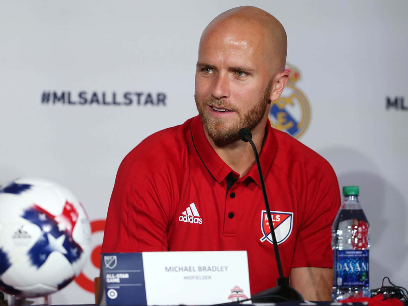 Michael Bradley At Mls Press Conference Background