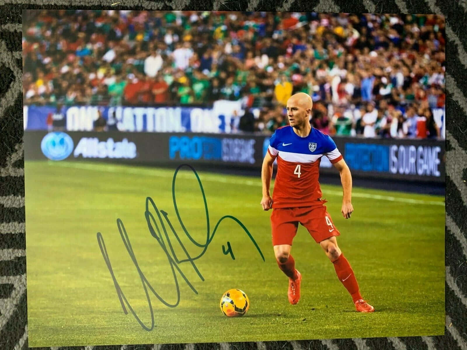 Michael Bradley Incredible Signed Poster Background