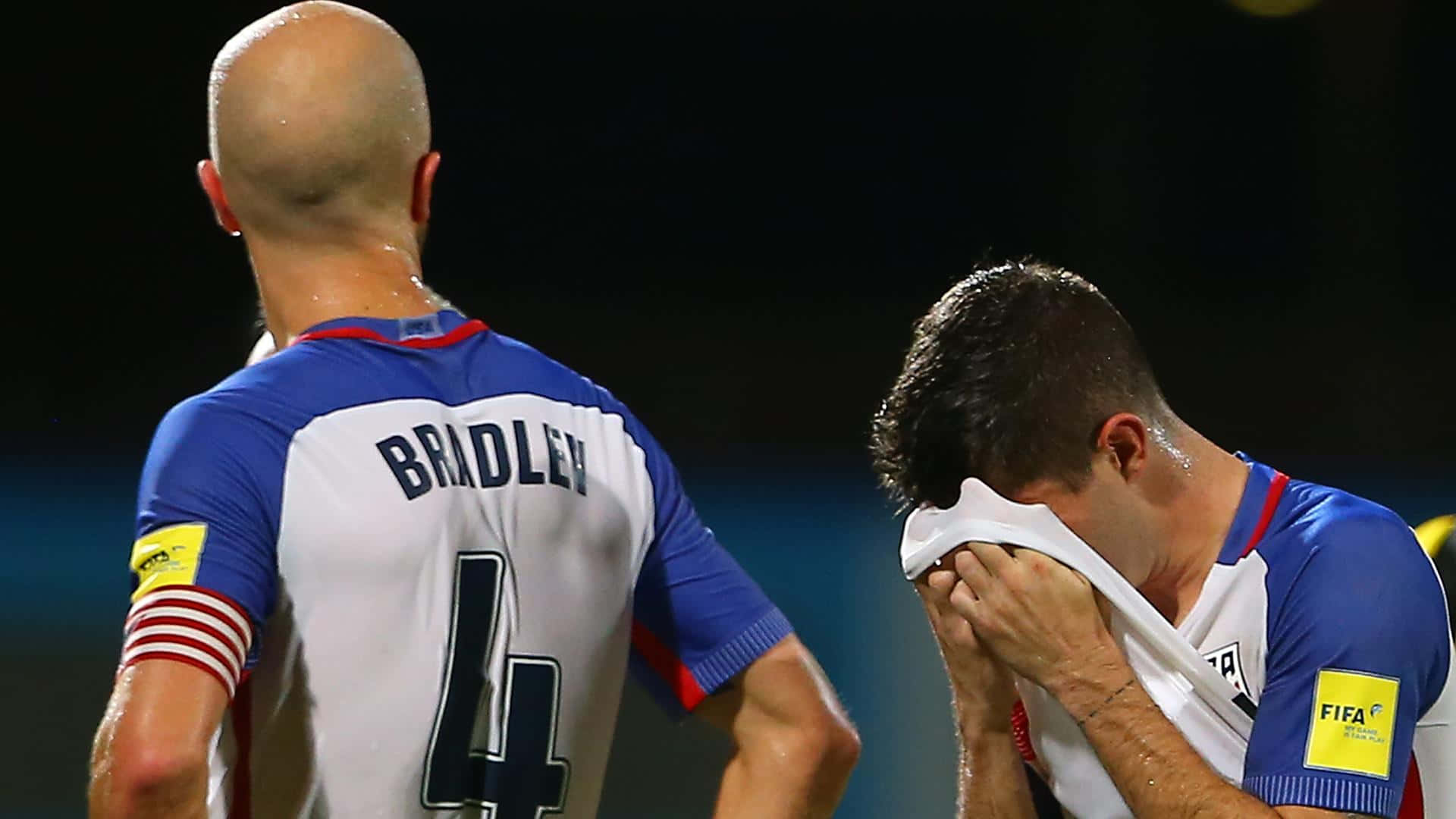 Michael Bradley With Christian Pulisic Background