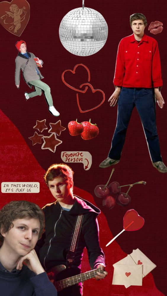 Michael Cera Posing For A Portrait Background