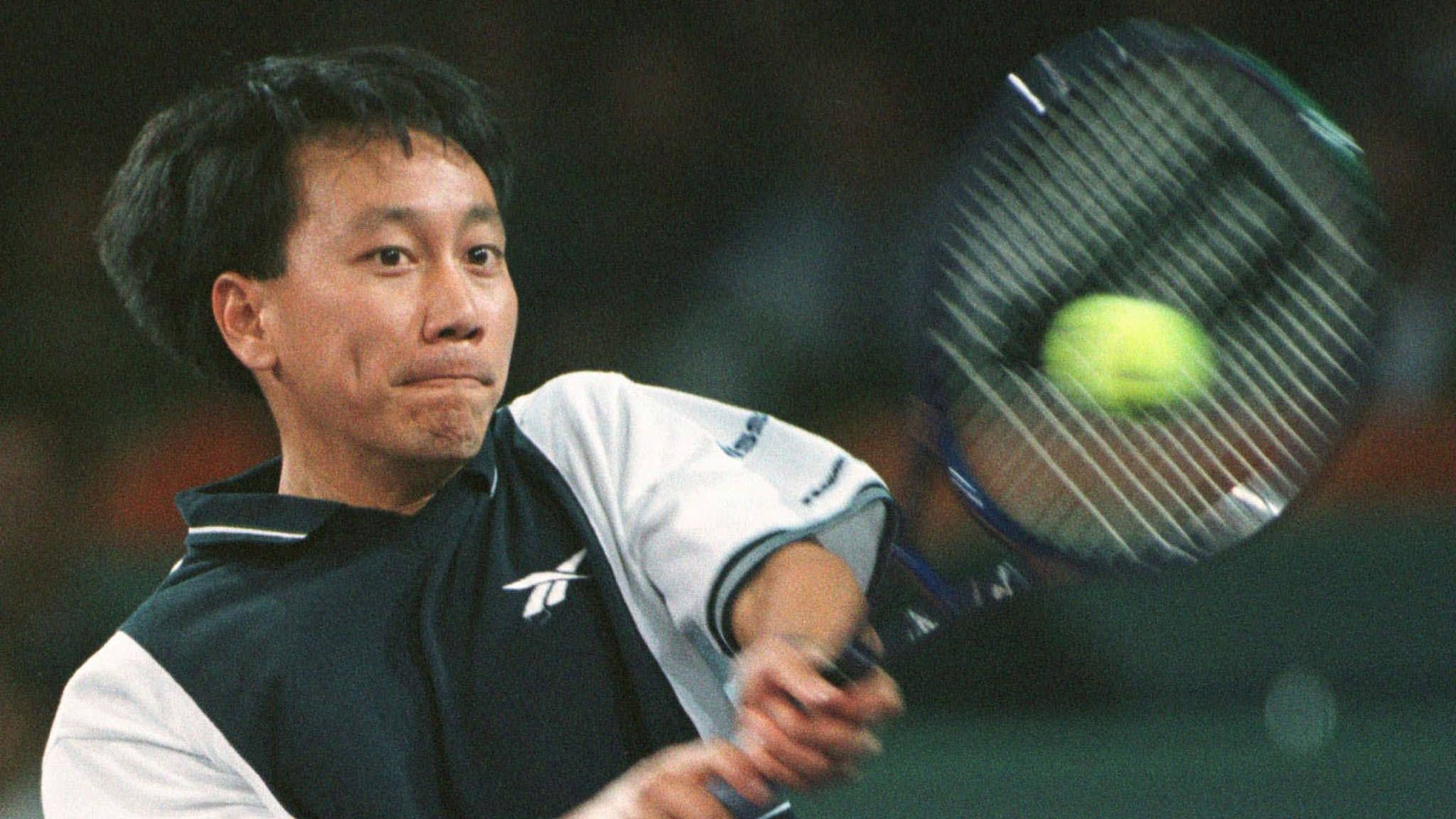 Michael Chang Tennis Smashing Ball