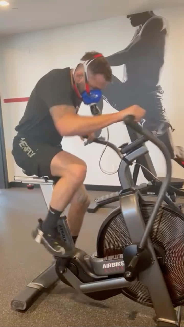 Michael Chiesa During Training Session Background