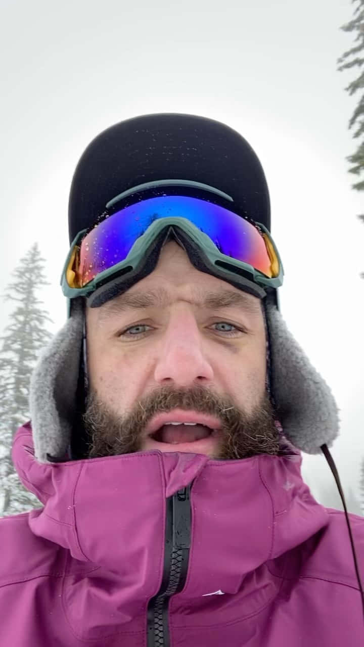 Michael Chiesa In Winter Clothes Background