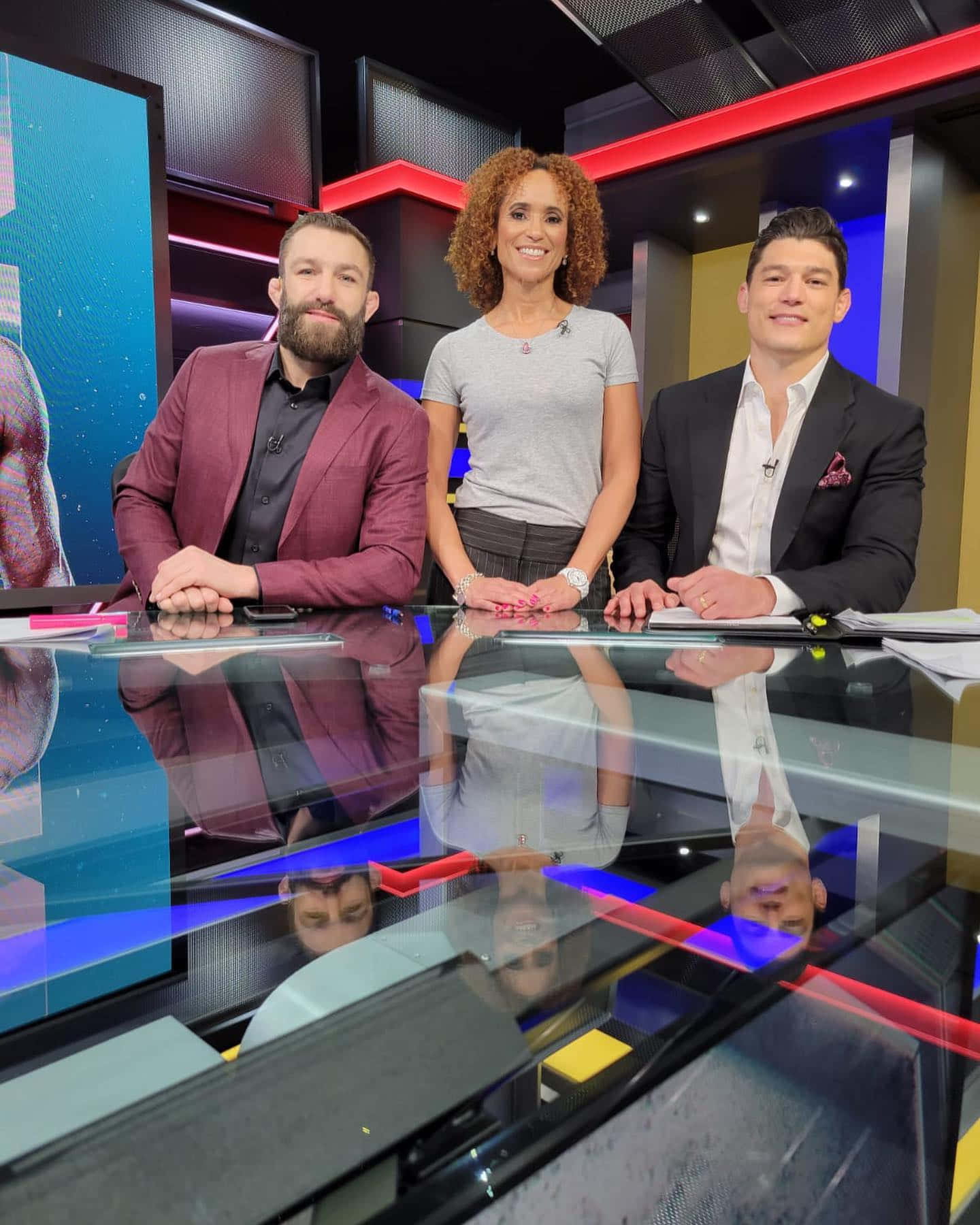 Michael Chiesa, Karyn, Alan At A Table Background