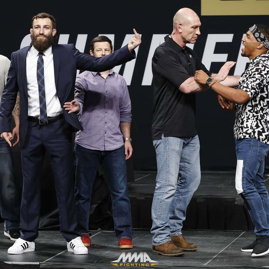 Michael Chiesa Middle Finger Hand Sign Background