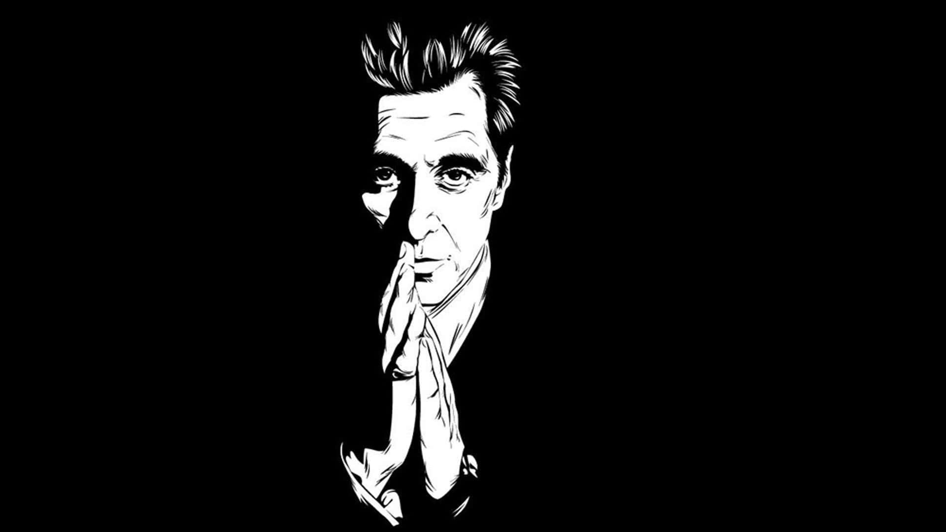 Michael Corleone Black And White Fanart Edited Photo Background