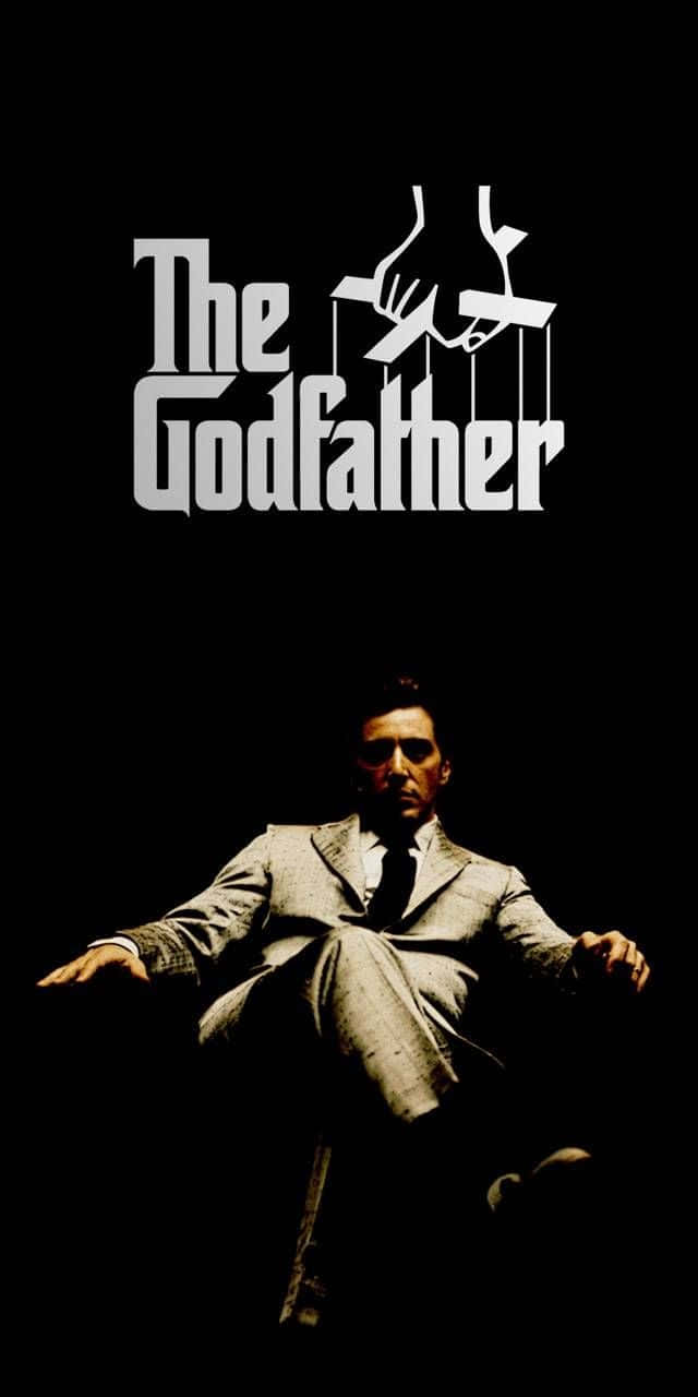 Michael Corleone The Godfather Logo Poster Background