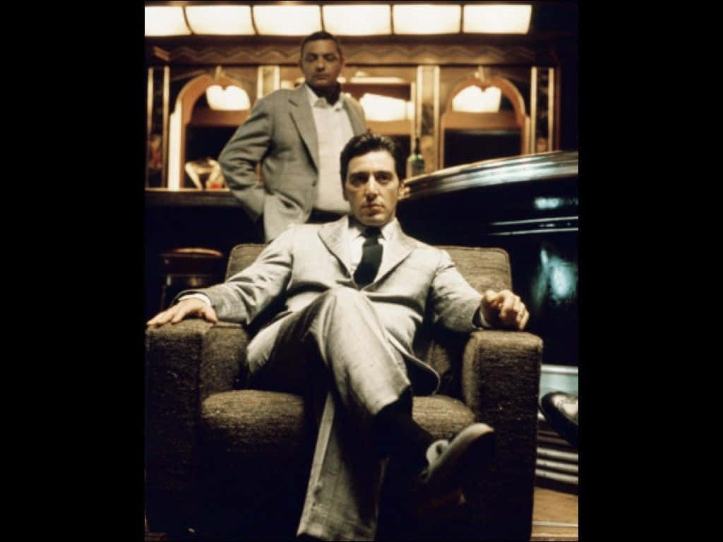 Michael Corleone With Al Neri Background