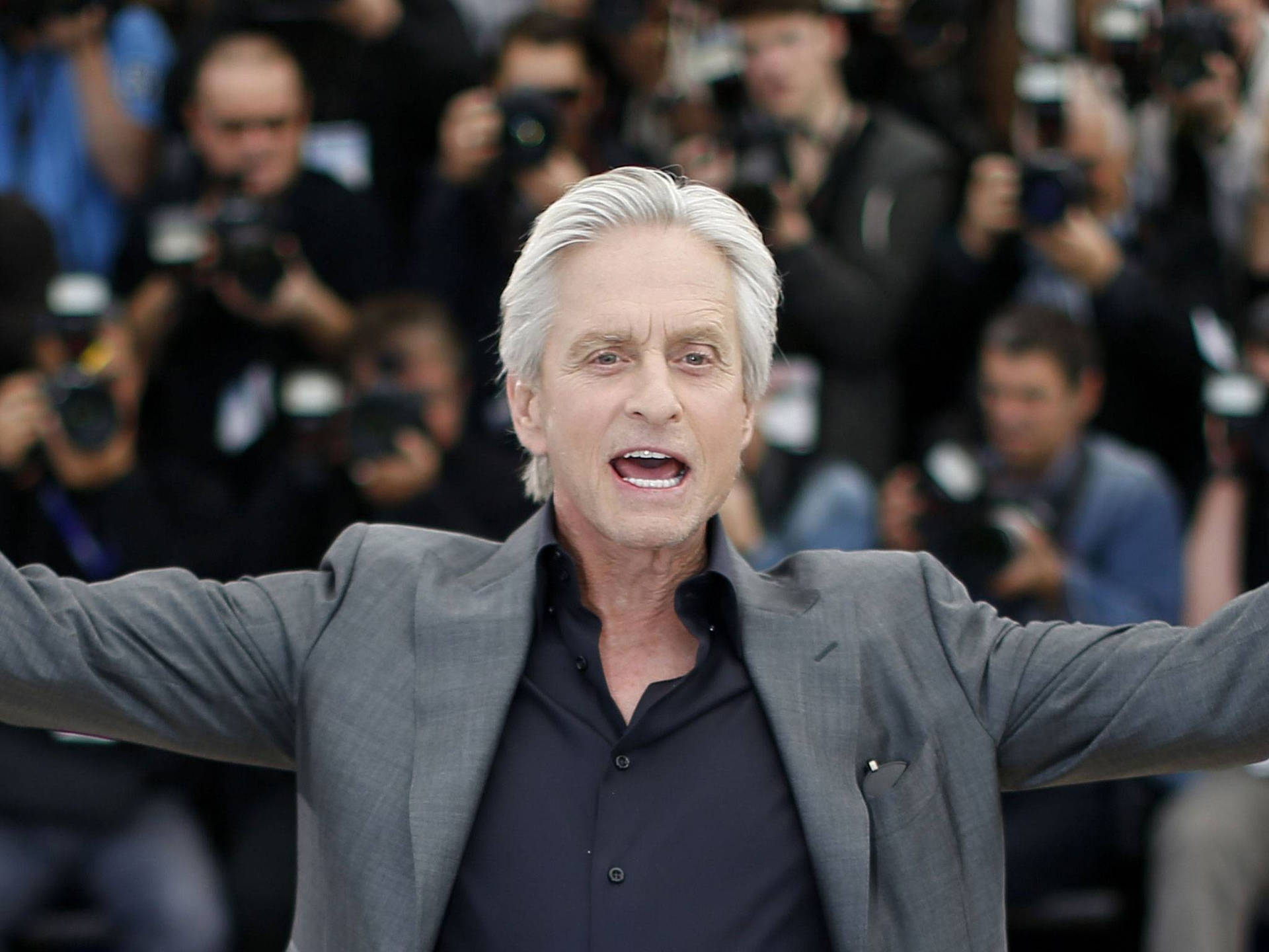 Michael Douglas Ant Man Premiere Night Background