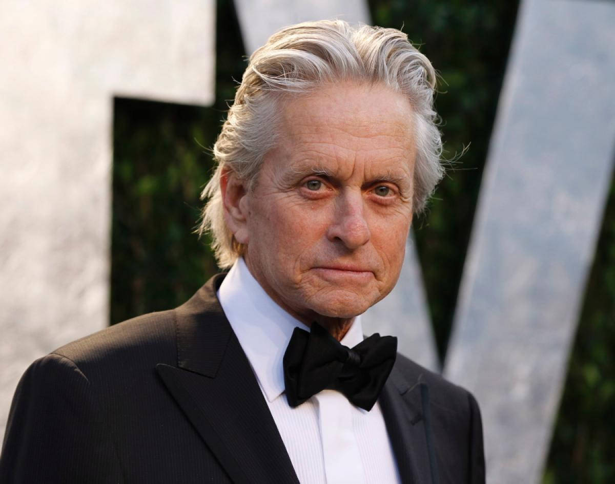 Michael Douglas Looking Distinguished At The Emmy Awards Background