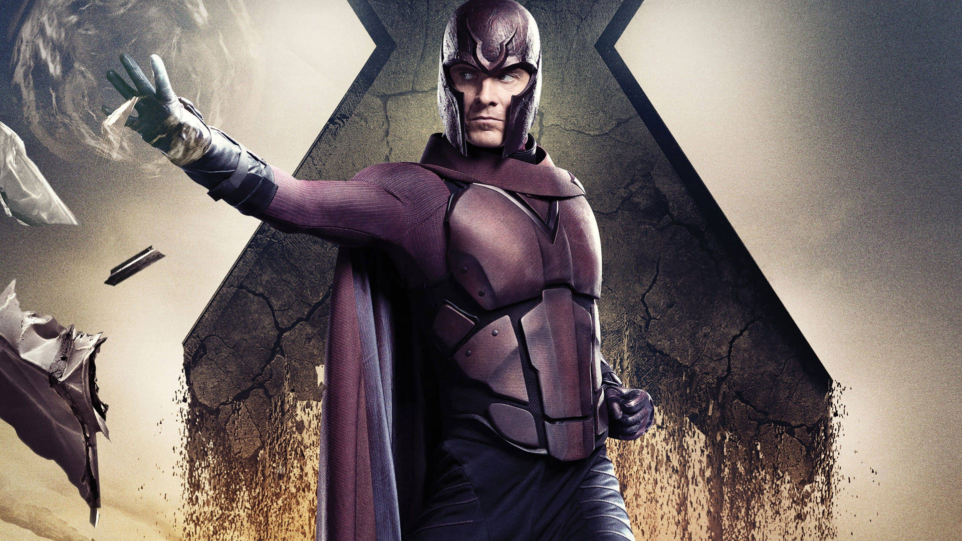 Michael Fassbender As Magneto Background