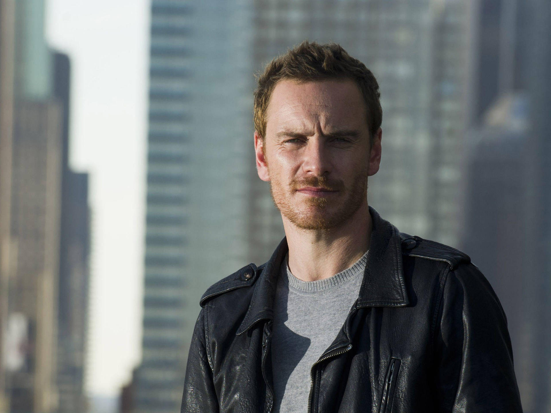 Michael Fassbender Hit By Sunlight Background