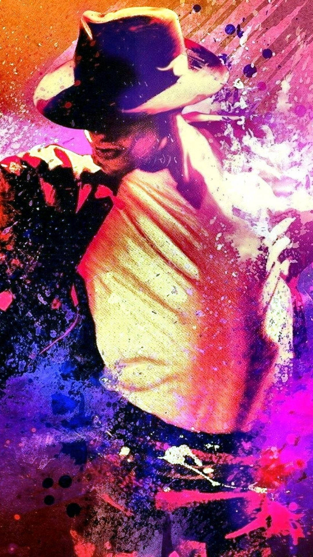 Michael Jackson Colorful Art Background