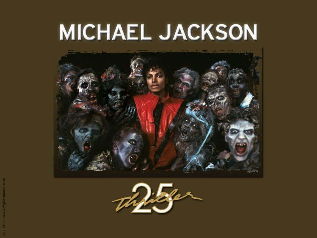 Michael Jackson Dazzles In The Iconic 'thriller' Music Video Background