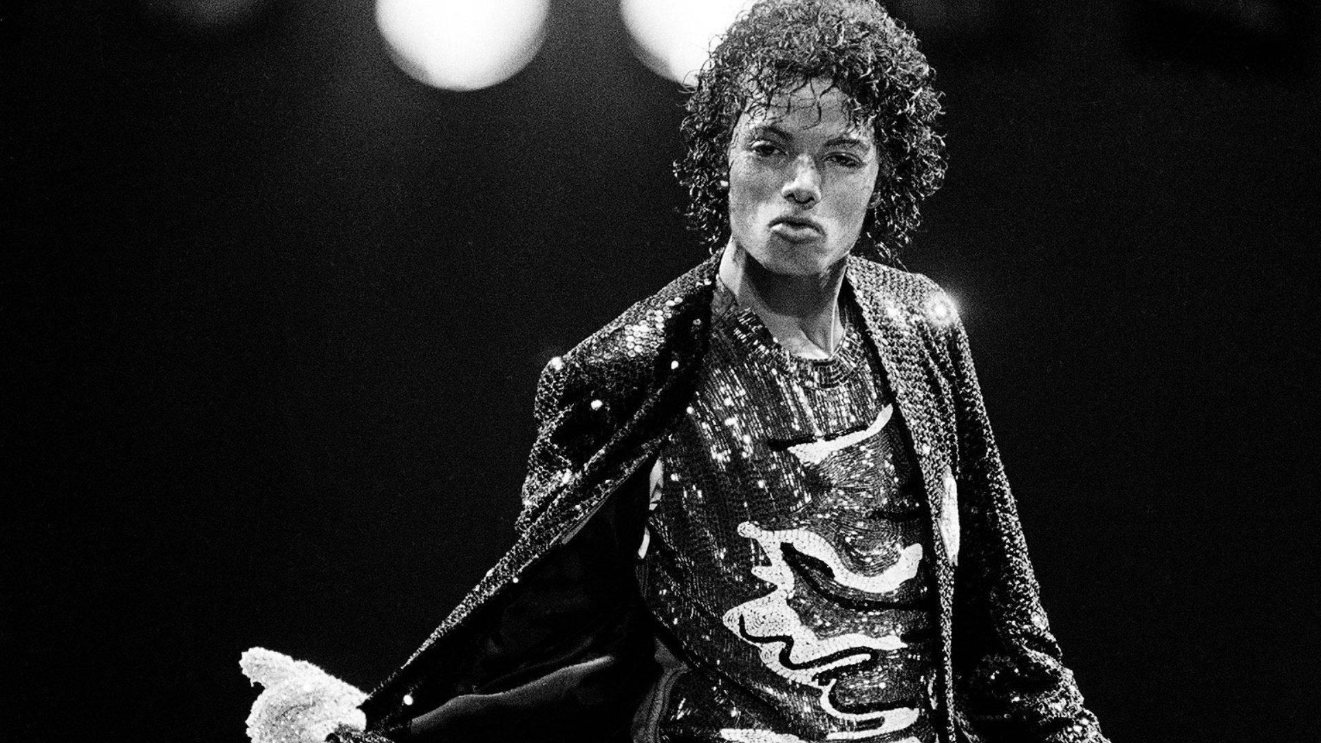 Michael Jackson Grayscale Background