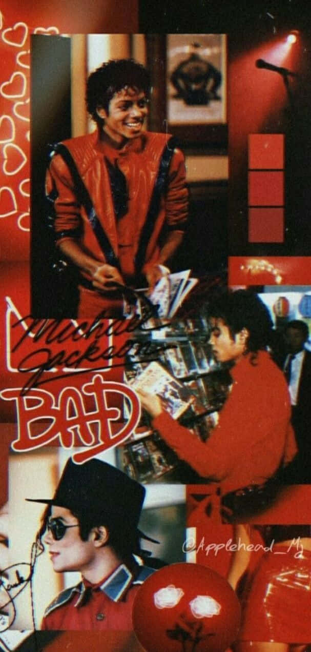 Michael Jackson In Epic Thriller Pose Background