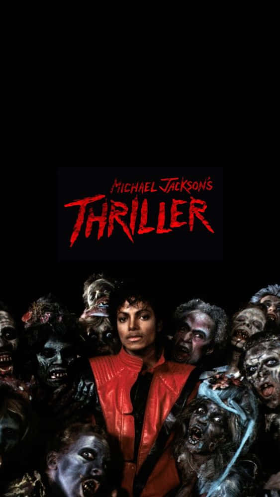 Michael Jackson In His Iconic Thriller Costume Background