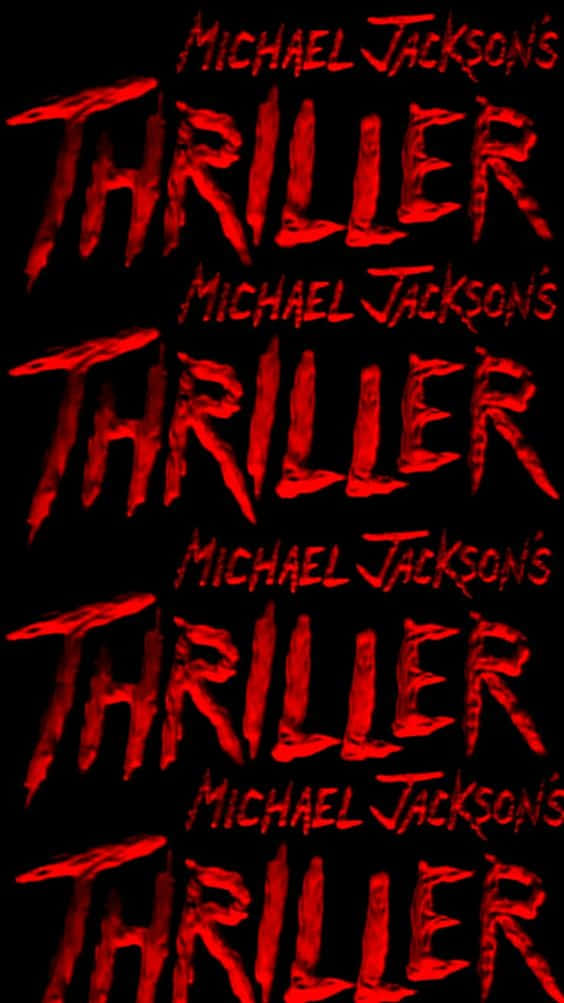 Michael Jackson In His Iconic Thriller Music Video. Background