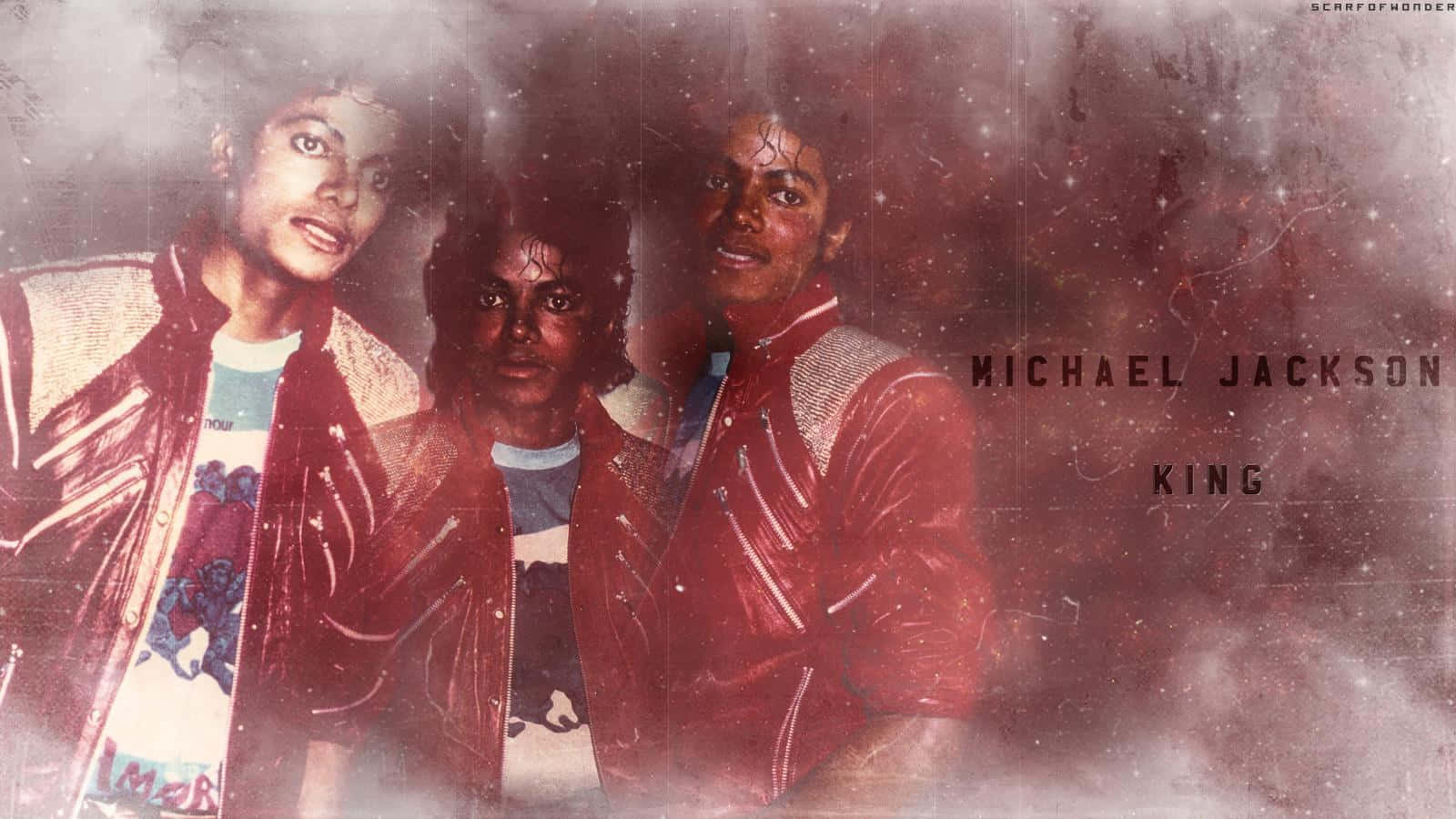 Michael Jackson In His Iconic Thriller Music Video Background