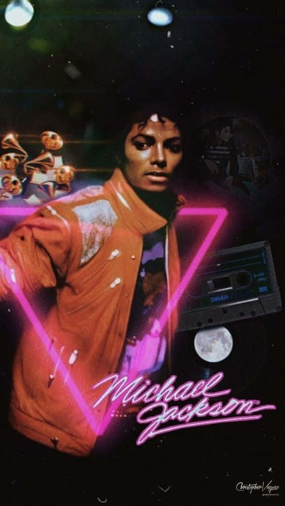 Michael Jackson Poses In His Iconic Thriller Look Background