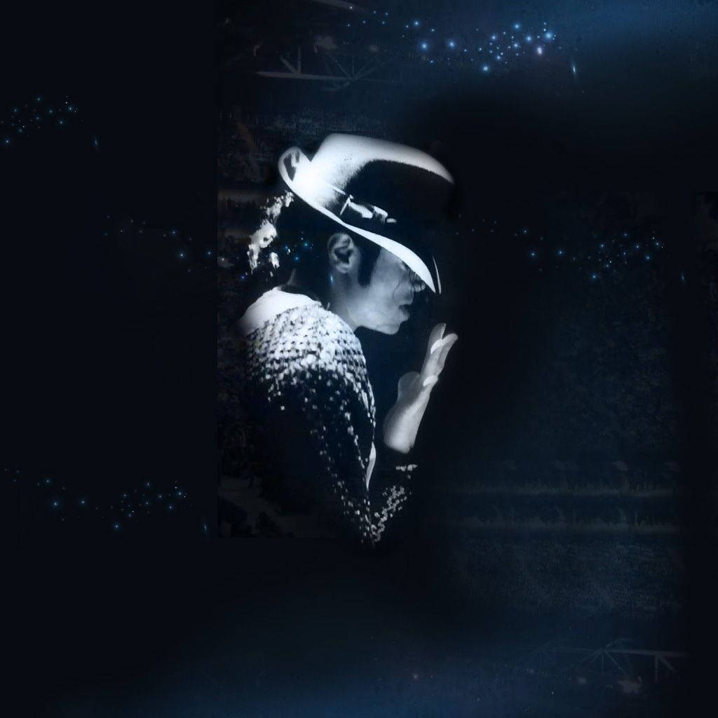 Michael Jackson Touching His Hat Background