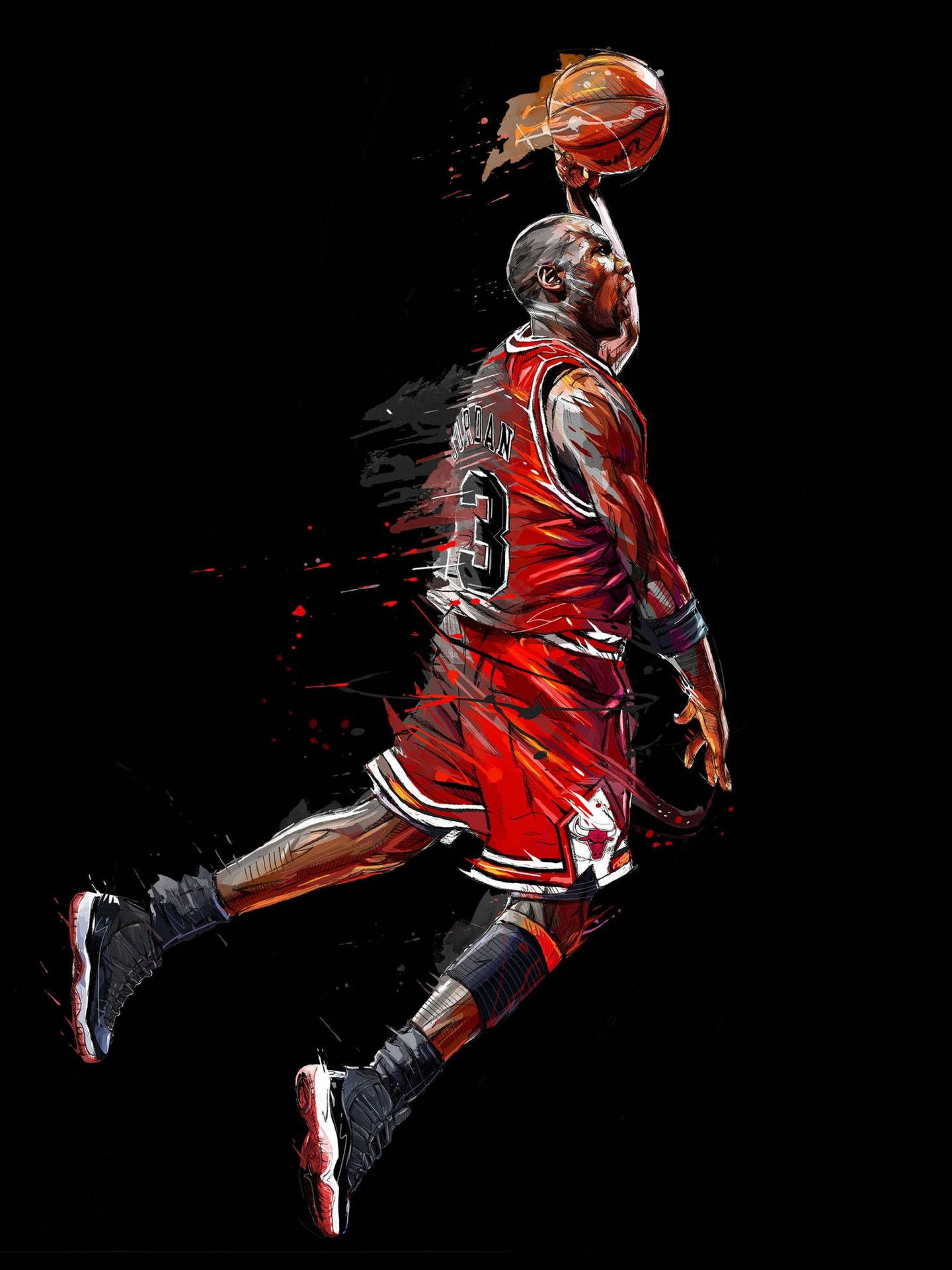 Michael Jordan, A Legendary Basketball Icon Background