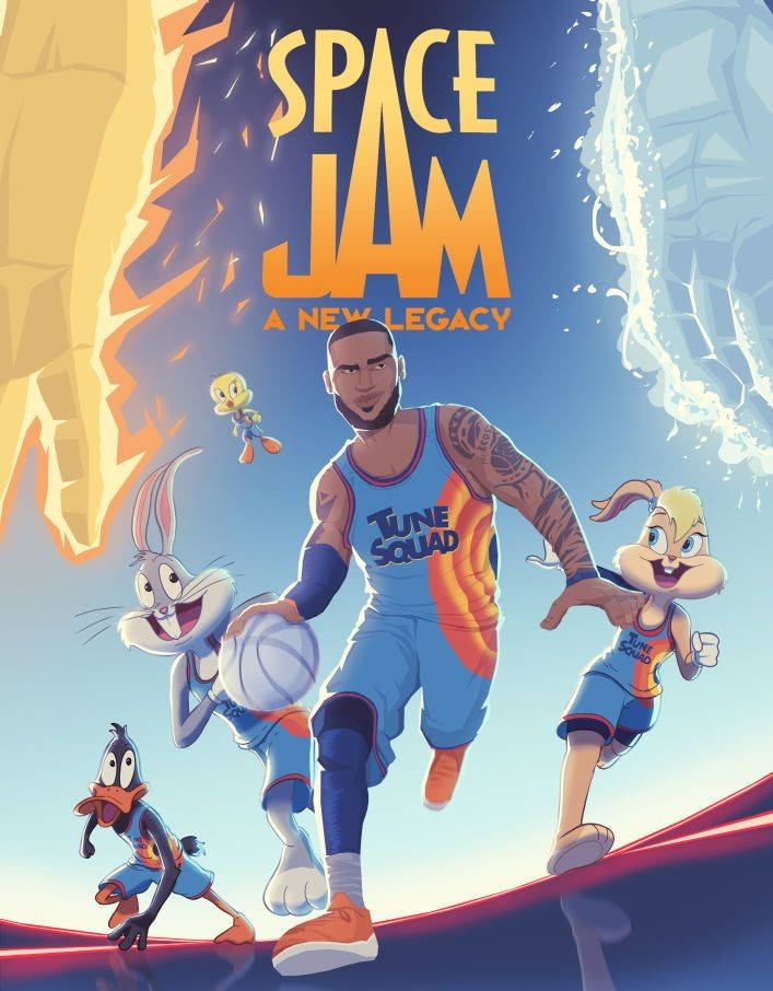 Michael Jordan And Bugs Bunny Take The Court In Space Jam 2 Background