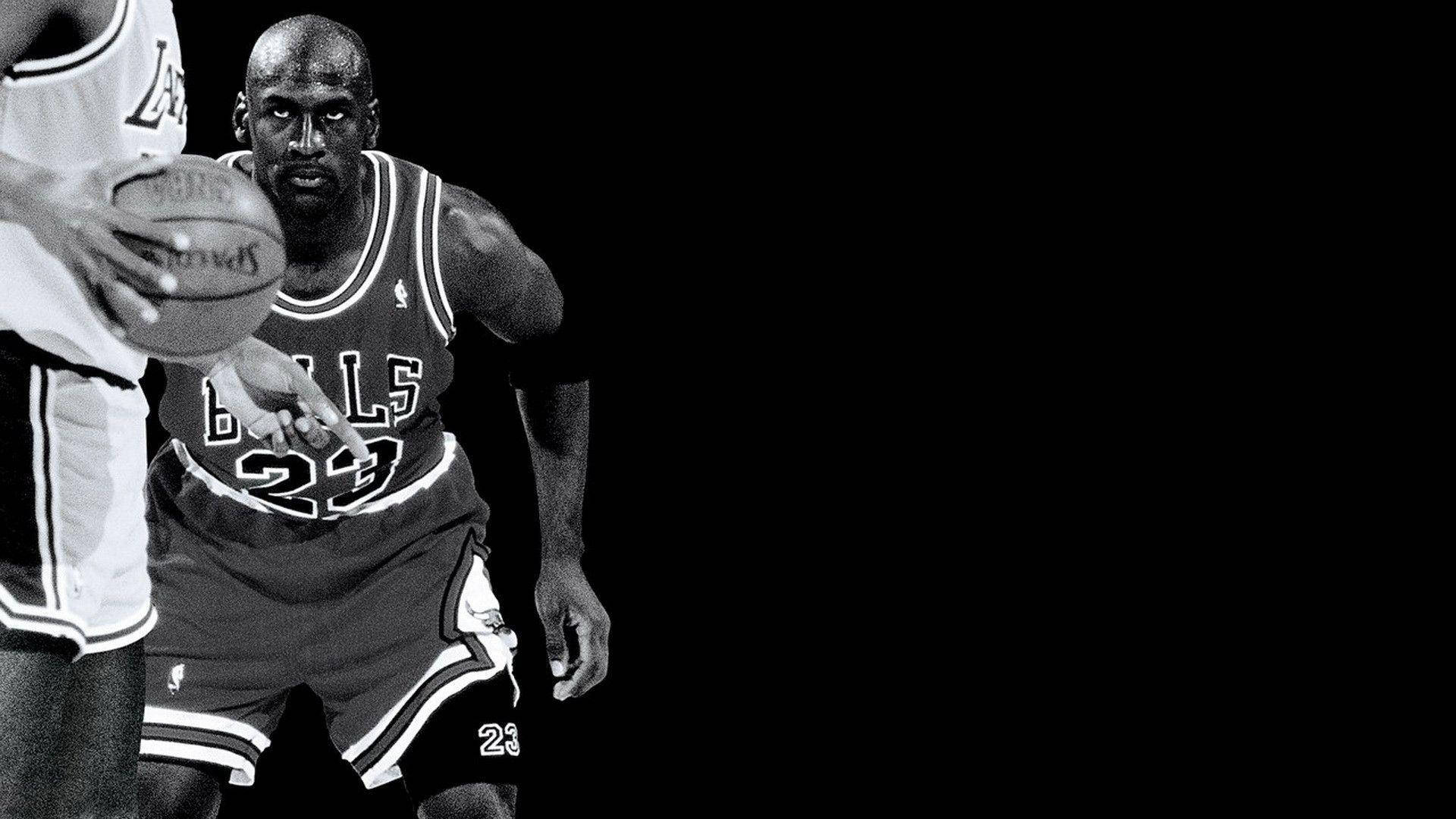 Michael Jordan Black And White Background