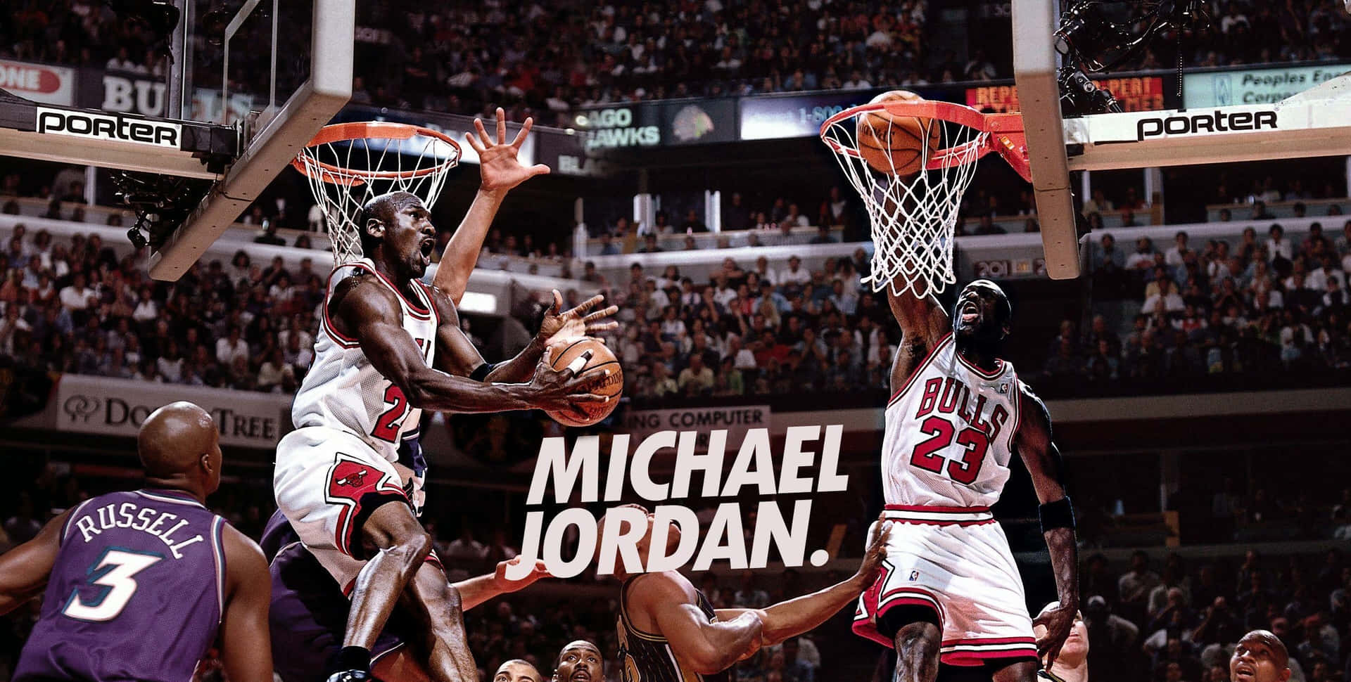 Michael Jordan Defies Gravity Background